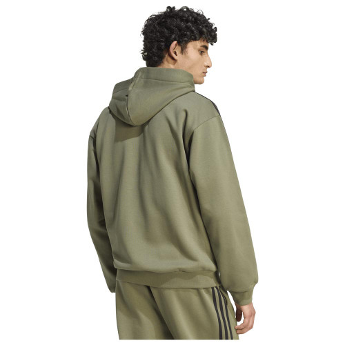 Adidas Ανδρική ζακέτα Essentials 3-Stripes Fleece Full-Zip Hoodie
